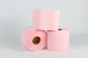 pink toilet paper from tissue trends 